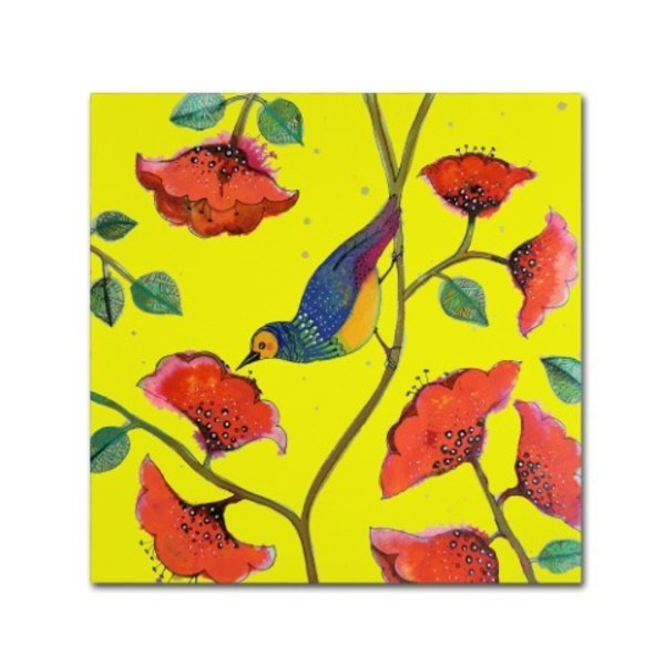 Trademark Fine Art Sylvie Demers 'Bohobird' Canvas Art, 35x35 ALI15157-C3535GG